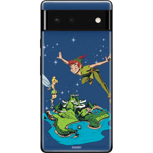Disney Peter Pan and Tinker Bell in Neverland Google Pixel 6 Skin